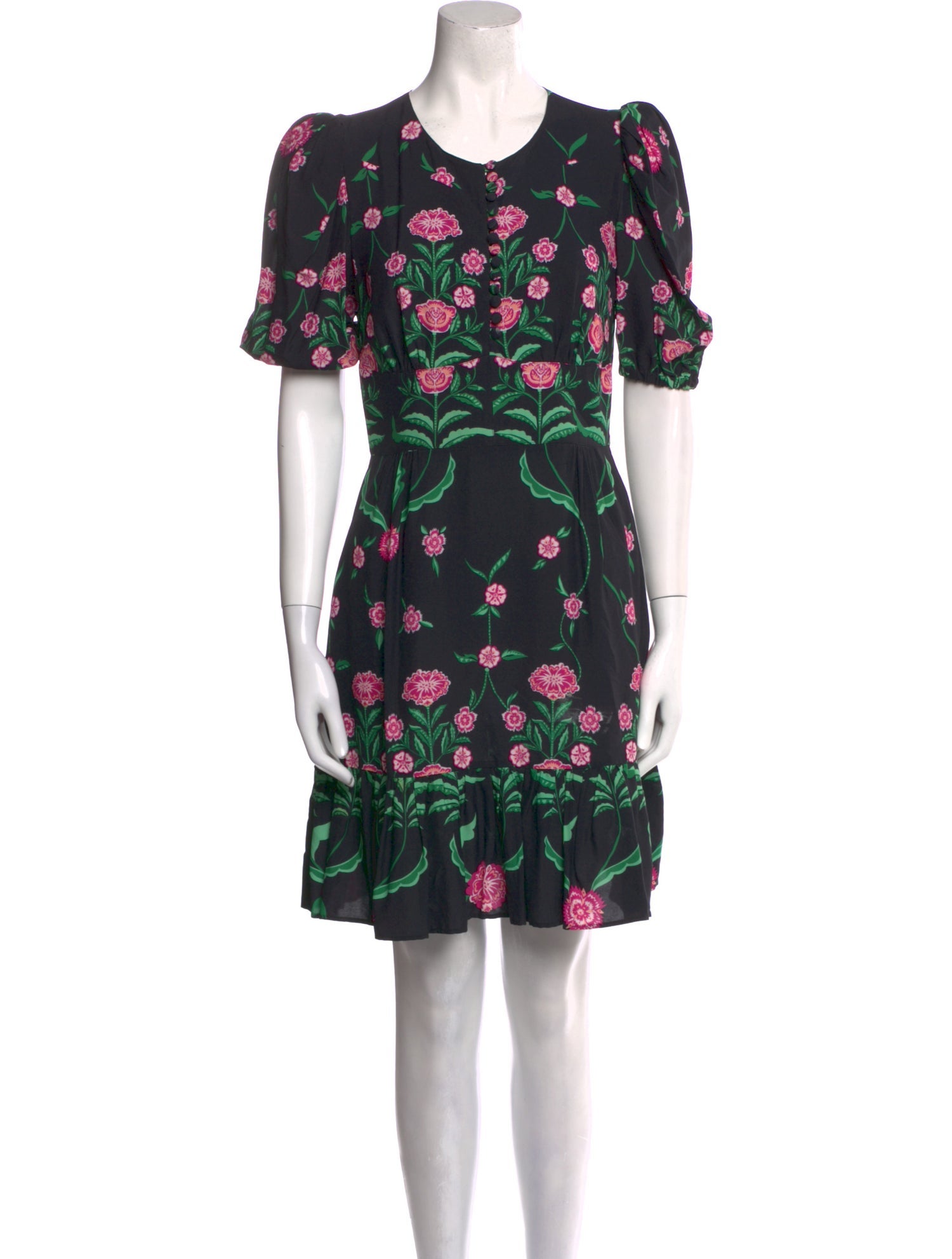 La DoubleJ Floral Print Mini Dress